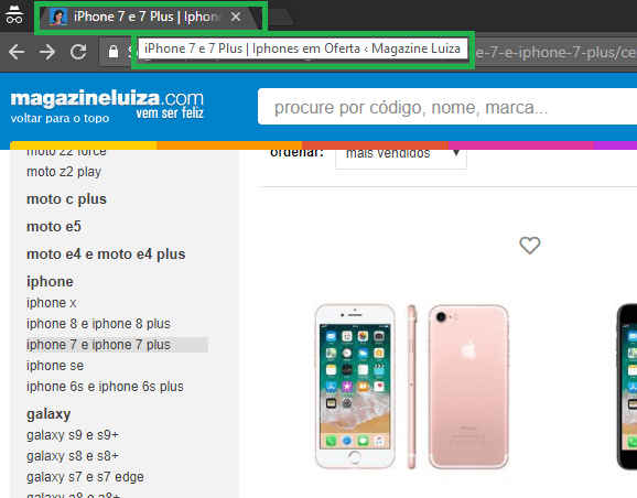 title seo de category page