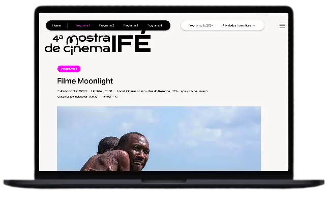 desenvolvimento novo site para a mostra de cinema ifé